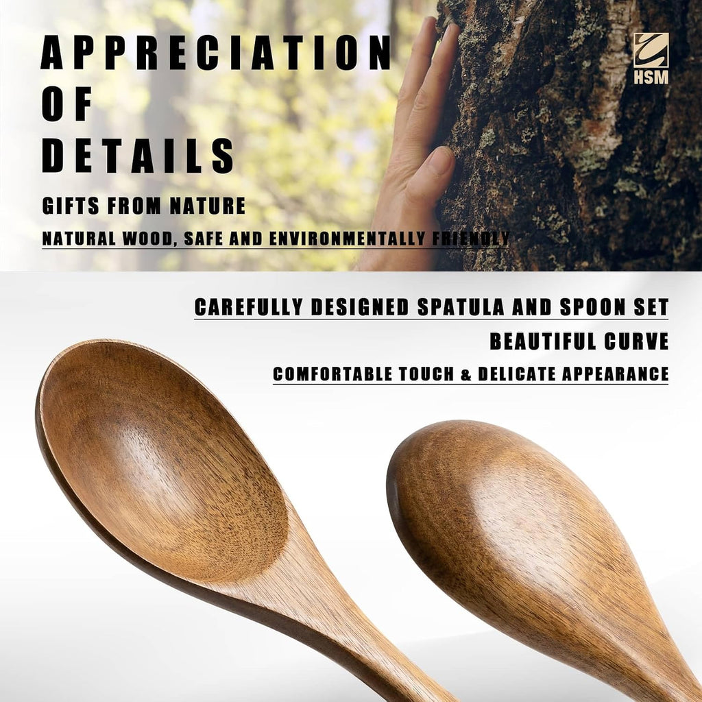 10-Piece Acacia Wood Kitchen Utensil Set
