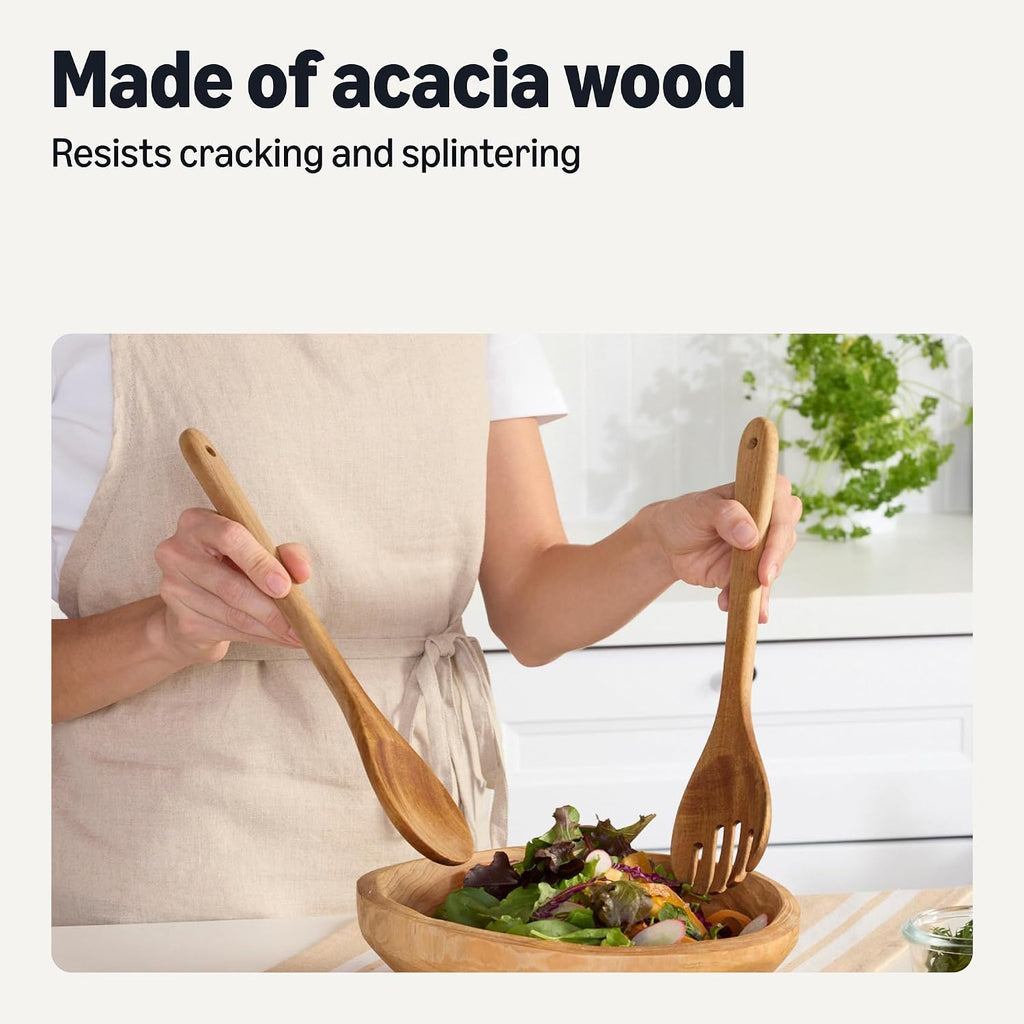 6-Piece Set Acacia Wood Utensil Set