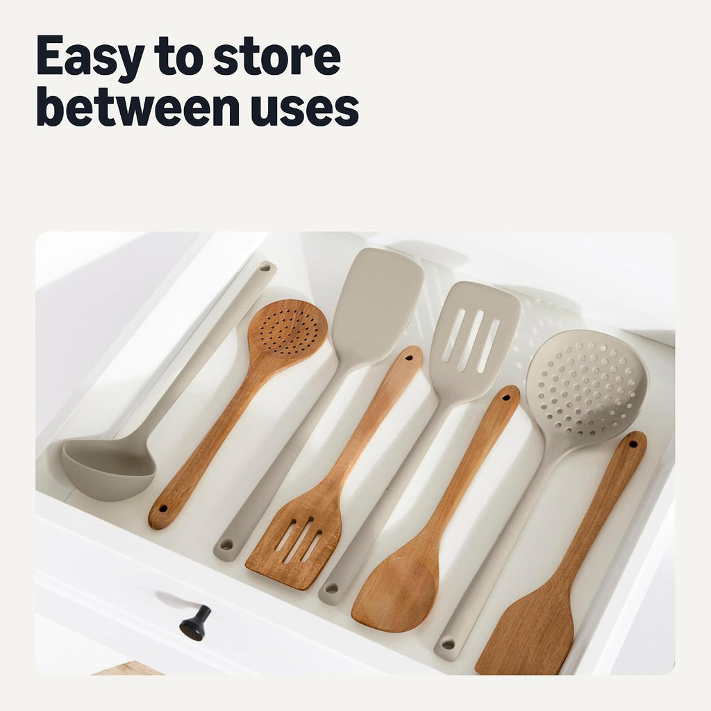 6-Piece Set Acacia Wood Utensil Set