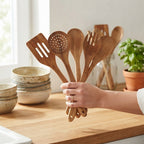 6-Piece Set Acacia Wood Utensil Set