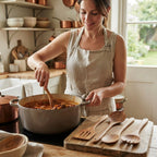 6-Piece Set Acacia Wood Utensil Set